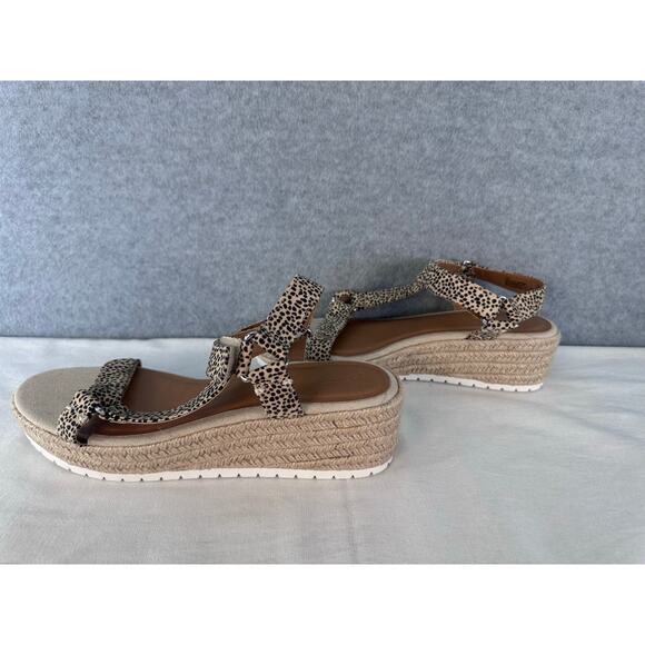 Universal Thread Womens sz 10 Leopard Print Espadrille Wedge Sporty Animal Print - Picture 3 of 8